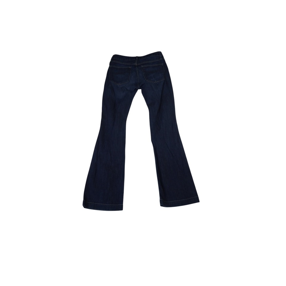 Gap 1969 Long & Lean Bootcut Jeans Womens 26/2L Blue Whiskering Denim Cotton - Picture 12 of 13
